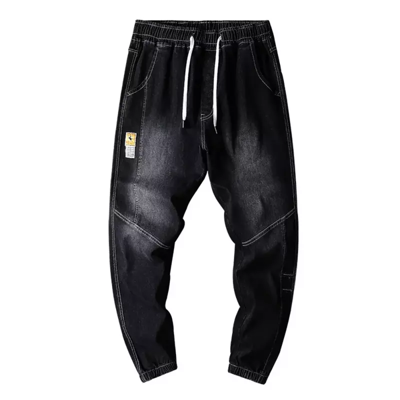 Мужские свободные джинсы pring, повседневные Модные обтягивающие штаны, штаны в стиле Харлан, уличная одежда, осень 2024