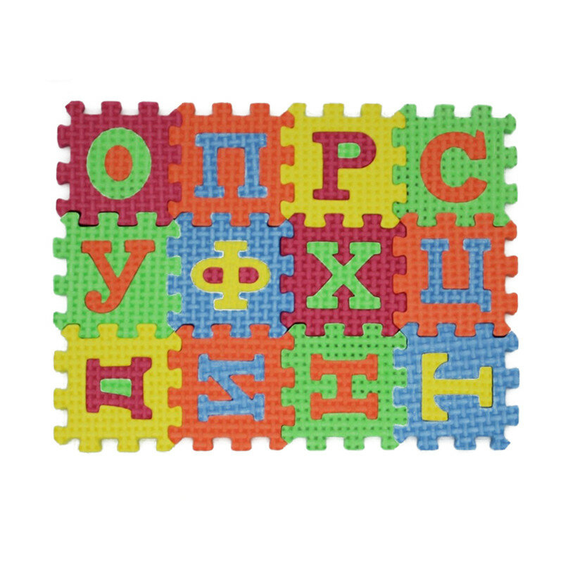 Russian Language Foam Learning Toy Russian Alphabet Letter Toys Kids Baby Split Joint Puzzle Mats Carpet Babies New 2023