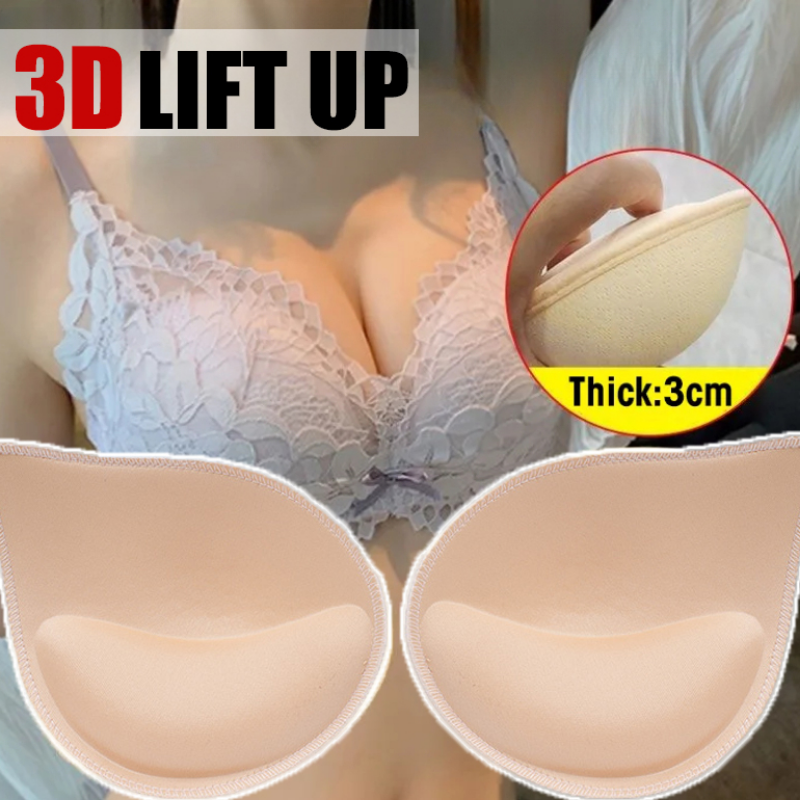 Women Sponge Bra Pads Bikini Sports Sexy Breast Push Up Bra Enhancer Breathable Thicken Chest Underwear Intimates Accessories