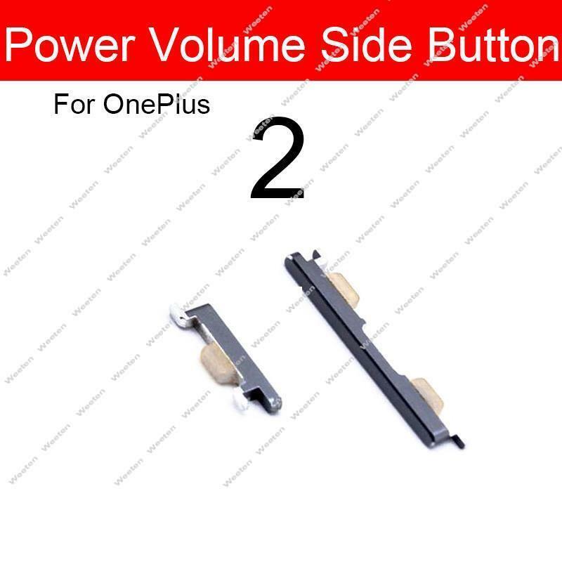 1 Set de volumen + botón de encendido tecla lateral Cable flexible para Oneplus 2 3 3T 5 5T 6 6T 7 7T Pro interruptor On Off Reparación de reemplazo del teclado