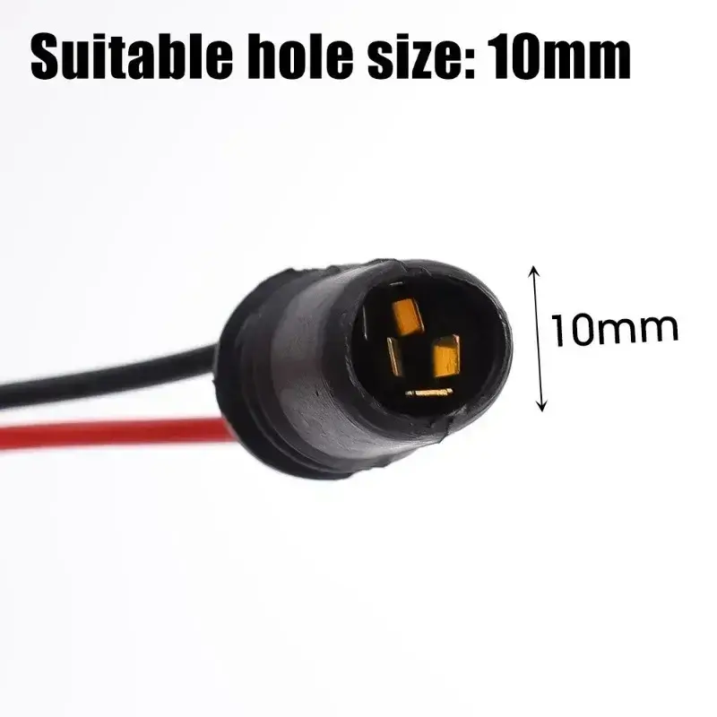 20-1pcs DC12V T10 W5W 147 Socket Marker Instrument Lights Holder Connector Wire Bulb Soft Rubber Harness Replacement Car Parts