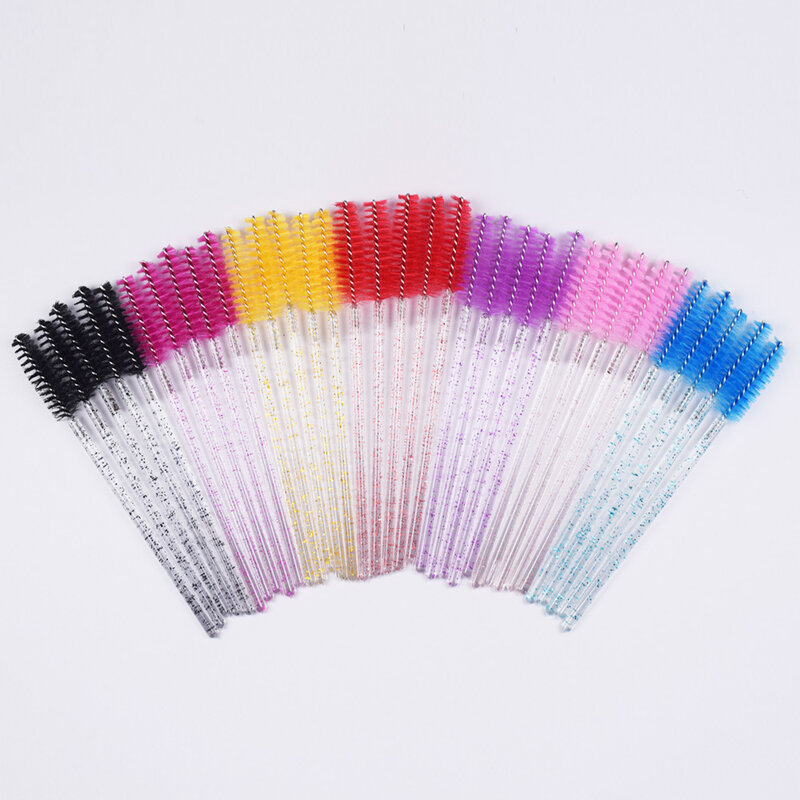 5/50 Pack Disposable Micro Eyelash Brushes Mascara Wands Make up Eye Lashes Extension Professional Makeup Brushes Set Kit Tools