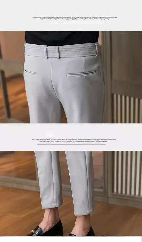 2024 nuovi pantaloni da golf pantaloni casual da lavoro da uomo pantaloni da uomo traspiranti con cintura a gamba dritta