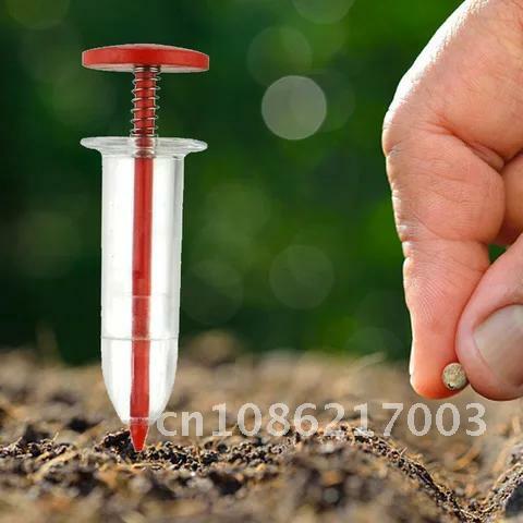 Seed Planter Seeder Syringe Plant Garden Dispenser Manual Adjustable Flower Grass Gardening Sowing Tools Supplies