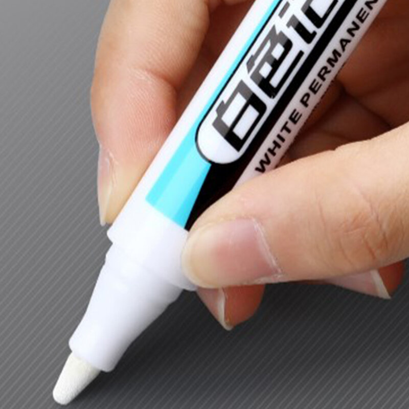 1PC White Permanent Paint Pen Set Wood, Rock, Plastic, Glass, Stone, Metal, Canvas, Ceramic, Deep Hole Marker 0.7/1.0/2.5mm