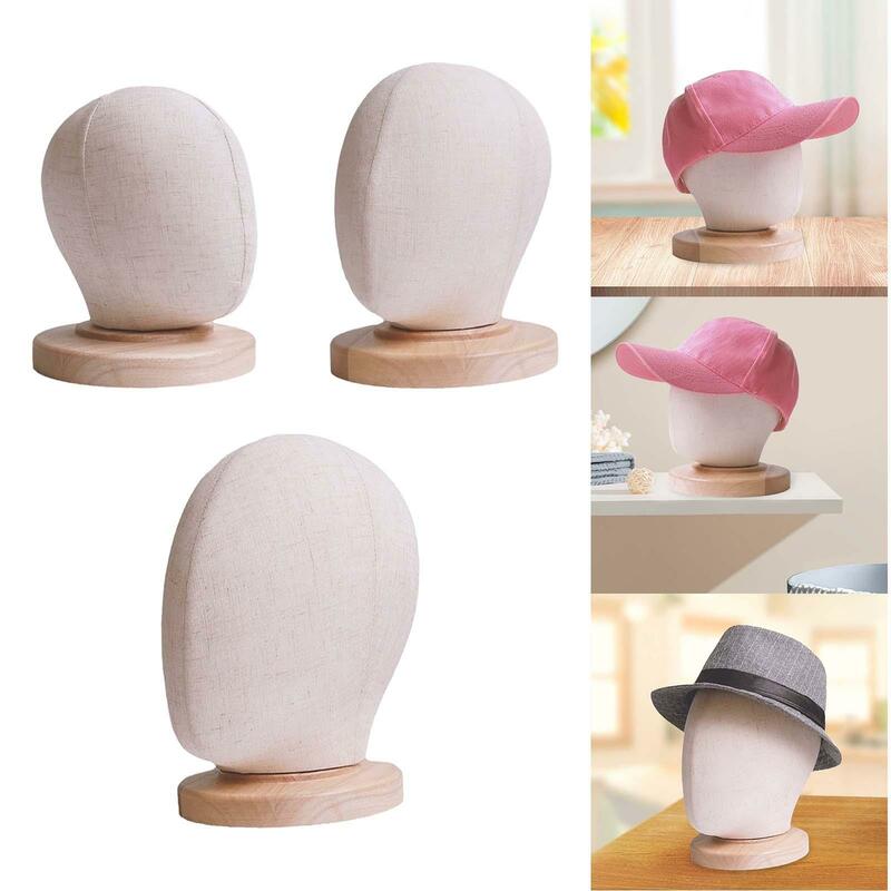 رأس شعر مستعار نموذج قبعة عرض موقف ، مانيكين هيبيربيس ، عرض التصميم للصالون ، غطاء الرأس ، سماعات الأذن ، الأوشحة