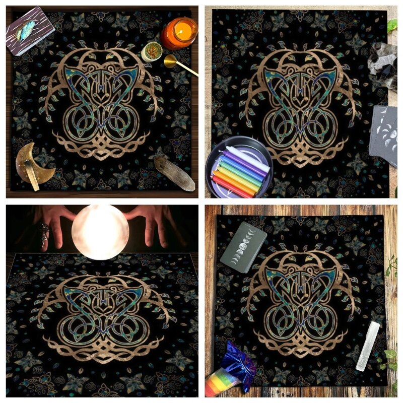 Tarot Tablecloth Altars Cloth Moonphases Goddesses Astrologys Tablecloth Decor