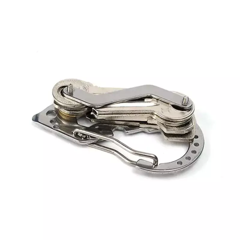 Gantungan kunci Dompet cincin mobil pintar gantungan kunci kolektor pengurus rumah tangga aluminium EDC saku pengatur kunci pembuka botol