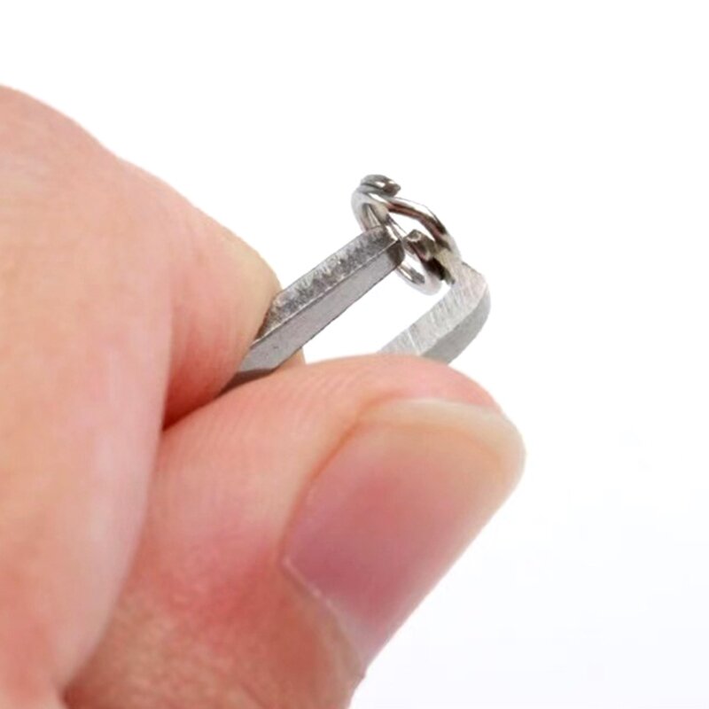 Tang pembuka cincin Mini, alat pembuka cincin cepat terpisah, penjepit senar pancing