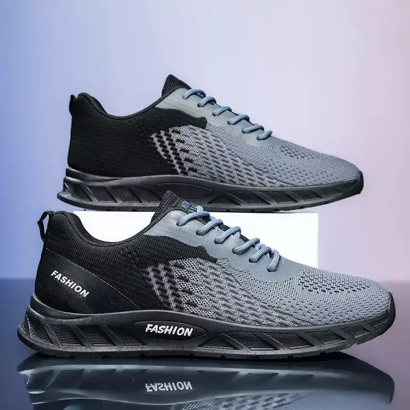 Men's Running Shoes Men's 2024 New Summer Ultra-Light Breathable Shock Absorption Shoes Men's Tenis Running Shoes Skateboard