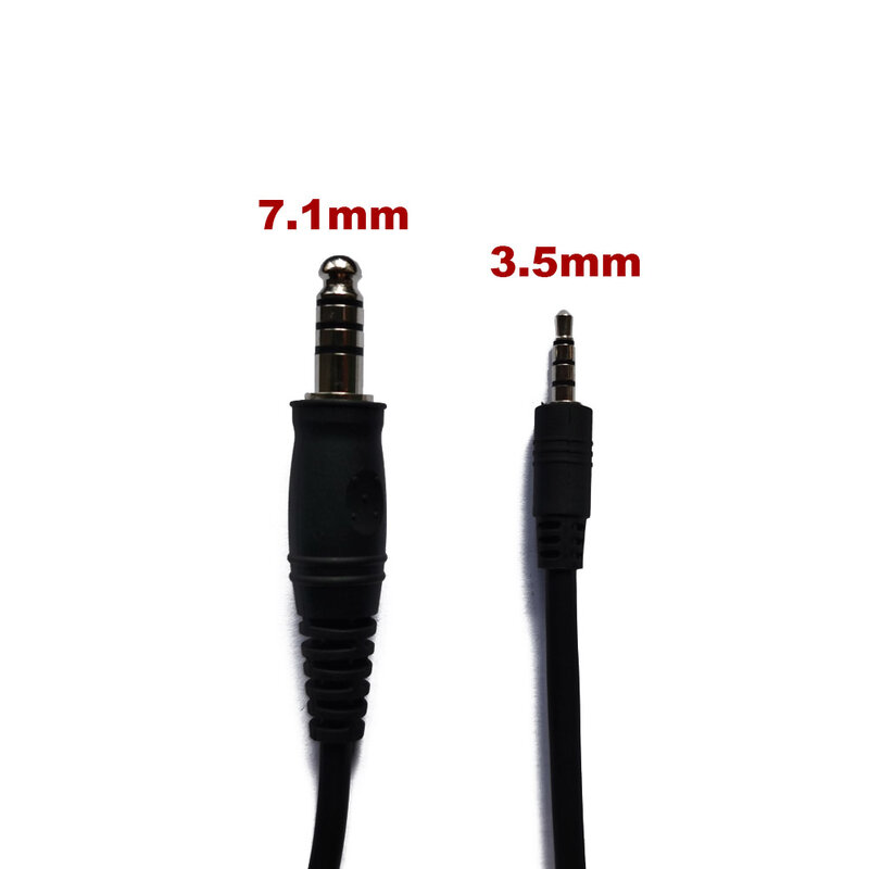 Kabel U174 untuk U94 PCI PTT adaptor militer berburu Headset taktis Walkie Talkie Motorola Kenwood BAOFENG Radio 3.5mm/7.1mm