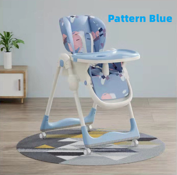 Baby's Multipurpose Plastic Folding High Chair, Cadeira de bebê para alimentação infantil, Dining Booster, Portátil, Novo