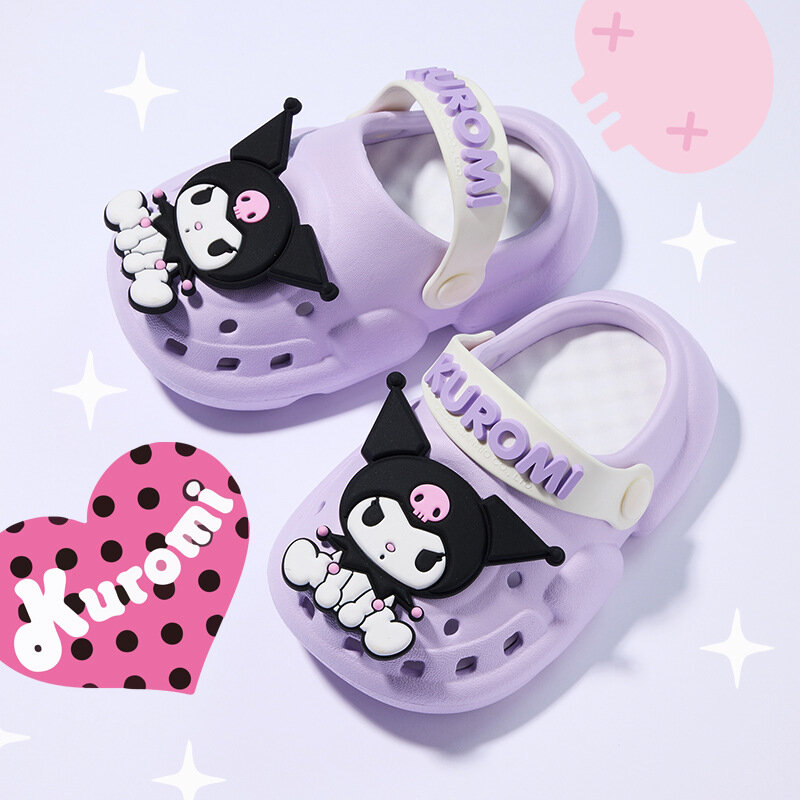 Детские тапочки Kawaii Hello Kittys летние новые Мультяшные Kuromis для мальчиков и девочек домашняя Нескользящая детская обувь для улицы для девочек