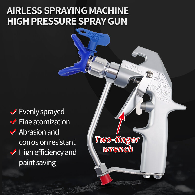 High Quality 5000PSI High Pressure Airless Spray Gun Paint Sprayer With 517 Tip Nozzle Guard Spray Machine