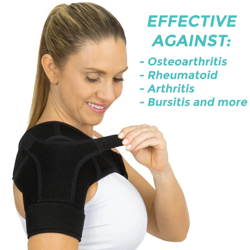 Pemulihan bahu penjepit untuk pria dan wanita pendukung stabilitas bahu penguat, disesuaikan lengan bungkus dislokasi, sendi AC,