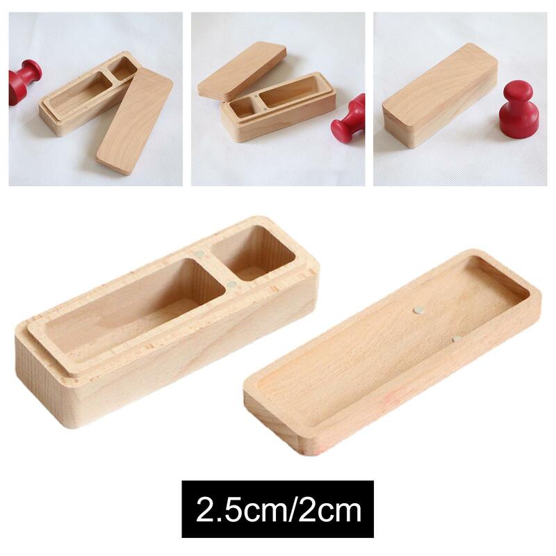 Beech Wood Seals Box, Portable Stamp storage Case Inkpad Box Jewelry Boxes Accounting Art Painting Calligraphy Supplies
