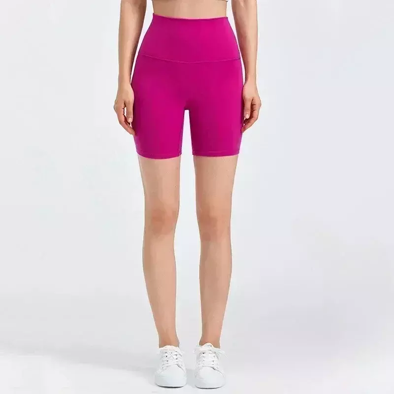Lemon Align No Front Seam High Waist Gym Shorts Brushed Soft 6'' Tummy Control Workout Shorts Sport Woman Tights Yoga Leggings