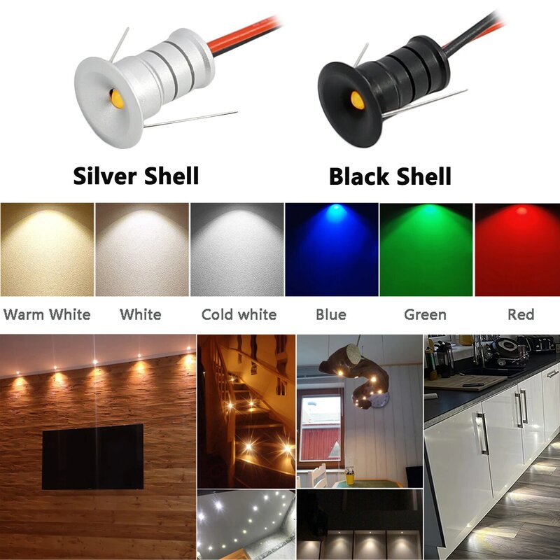 Mini LED Downlight 0.5W Indoor IP65 Spot Lamp Jewelry Wine Cabinet Lights Recessed Ceiling Light Canopy Spotlight With Driver