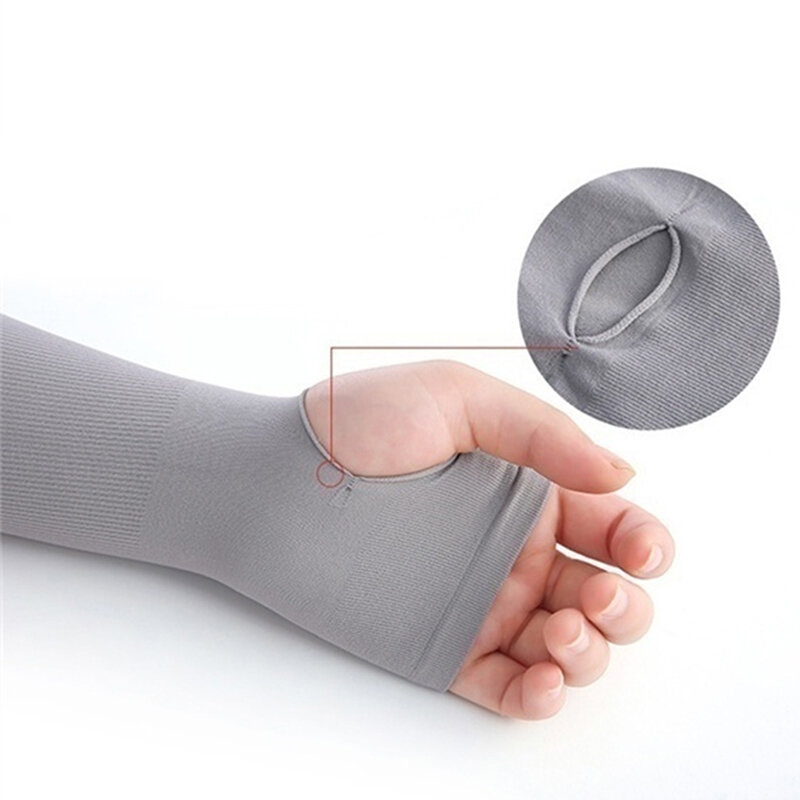 Rękawy naramienne UV ochrona przed słońcem antypoślizgowy lodowy jedwabny rękaw mankiet z filtrem przeciwsłonecznym letnie męskie rękawiczki damskie jazda na świeżym powietrzu