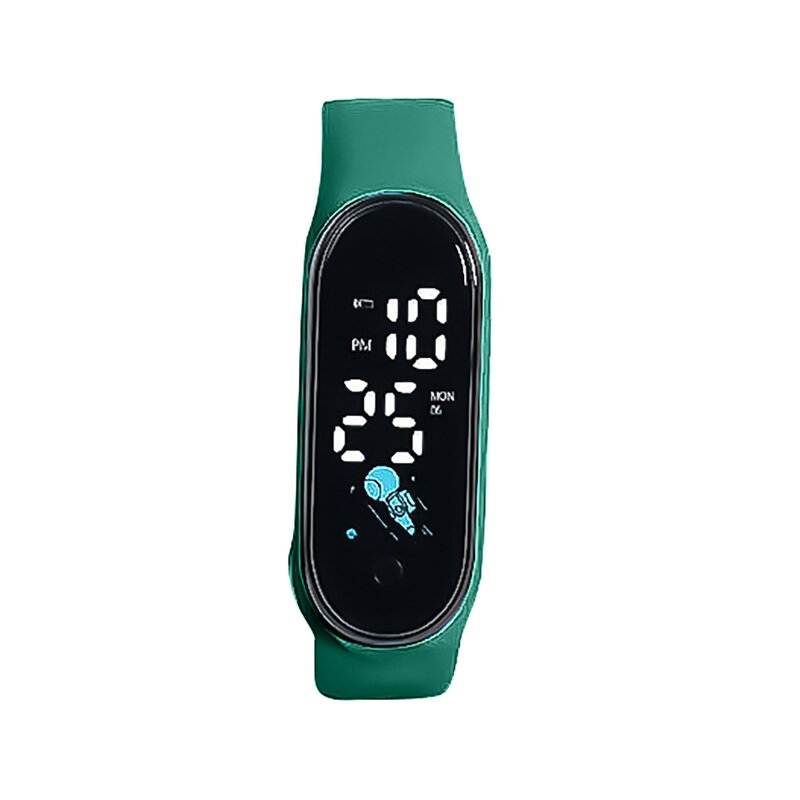 Многоцветные электронные часы с браслетом, детские цифровые наручные часы со светодиодным дисплеем, повседневные спортивные часы для улицы, Лидер продаж