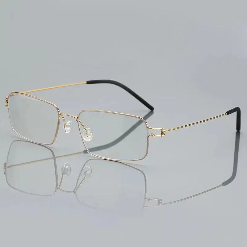 5G Nieuwe Mannen Vrouwen Randloze Leesbril Anti Blauw Licht Bifocale Ver Buurt Vergroting Eyewear Presbyope Bril 150 + 200
