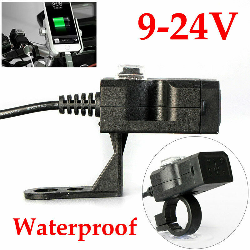 ユニバーサル充電器デュアルusbポート12 12v防水バイク5v 1A/2.1Aアダプタ電源ソケット電話