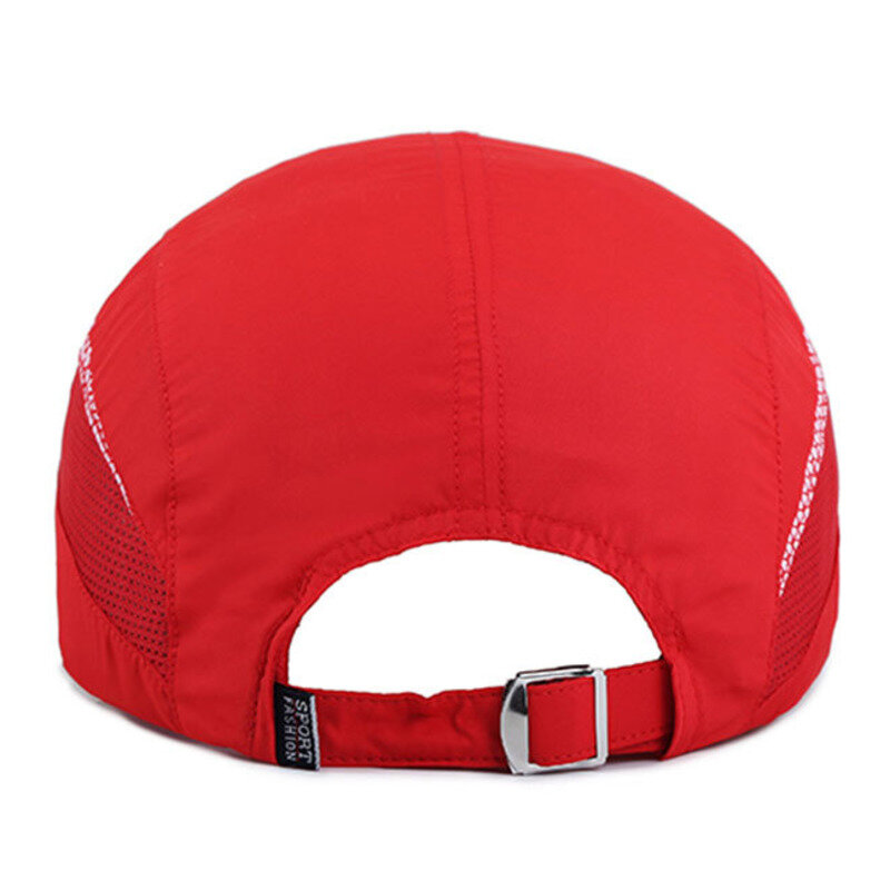 Czapka z daszkiem Quick Dry Mesh powrót chłodzenie kapelusze przeciwsłoneczne czapki sportowe do golfa kolarstwo bieganie wędkarstwo Outdoor czapka sportowa