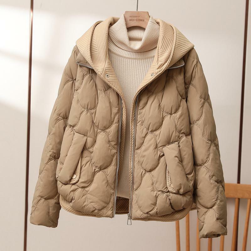Manteau matelassé confortable pour femmes, vestes chaudes, parkas décontractées, vêtements d'hiver, style coréen combiné, mode, nouveau, 2023
