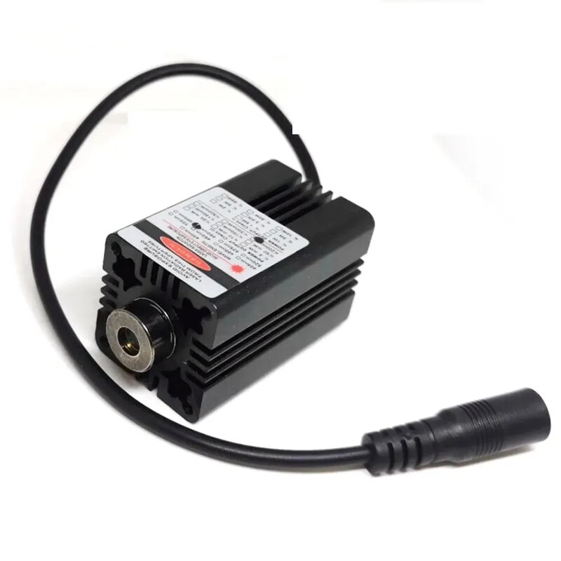 Módulo focusável do diodo laser vermelho, Módulo 30x30mm, Cabeça do ponto do foco, 5V, 200mW, 650nm, 660nm