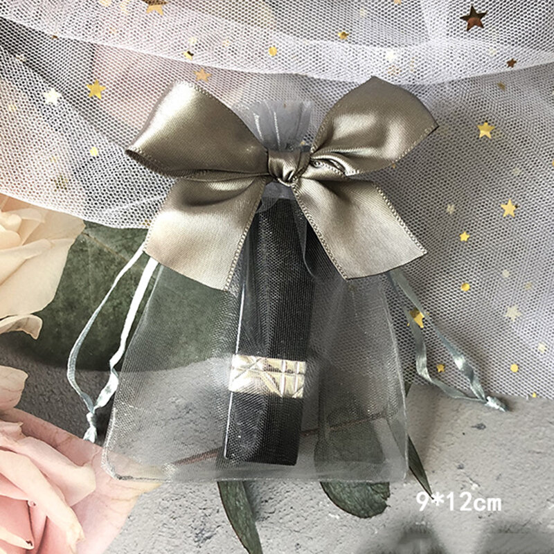 10 pz/lotto sacchetti di Organza con coulisse sacchetti regalo sacchetti di farfalla squisiti sacchetti di imballaggio di gioielli sacchetti di nozze sacchetti di regali all'ingrosso