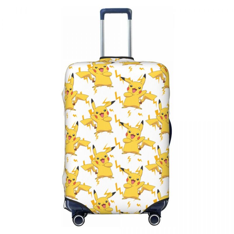 Niestandardowy Pokemon Pikachu pokrowiec na bagaż zabawny kombinezon osłony ochraniające walizki dla 18-32 cali