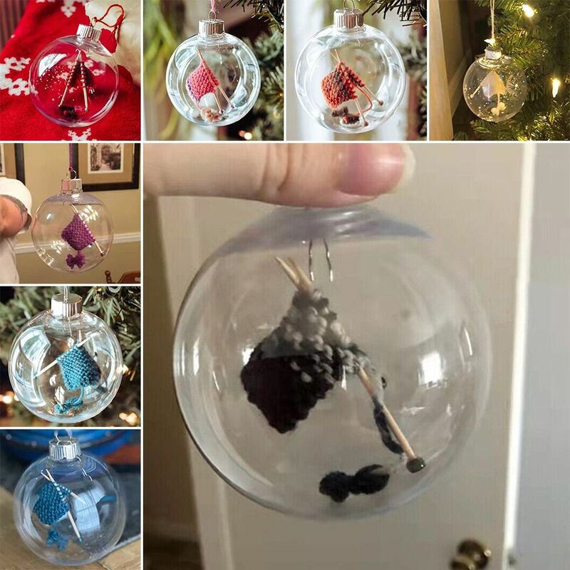 Choinka z dzianiny wisiorek dekoracje na przyjęcie w kształcie kuli bożonarodzeniowe wiszący Ornament nowy rok DIY prezenty