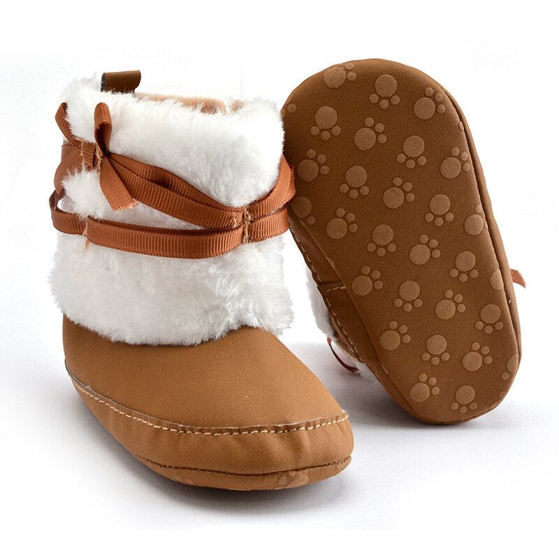 O inverno super quente bebê tornozelo botas de neve sapatos infantis sapatos de bebê quente primeiros caminhantes