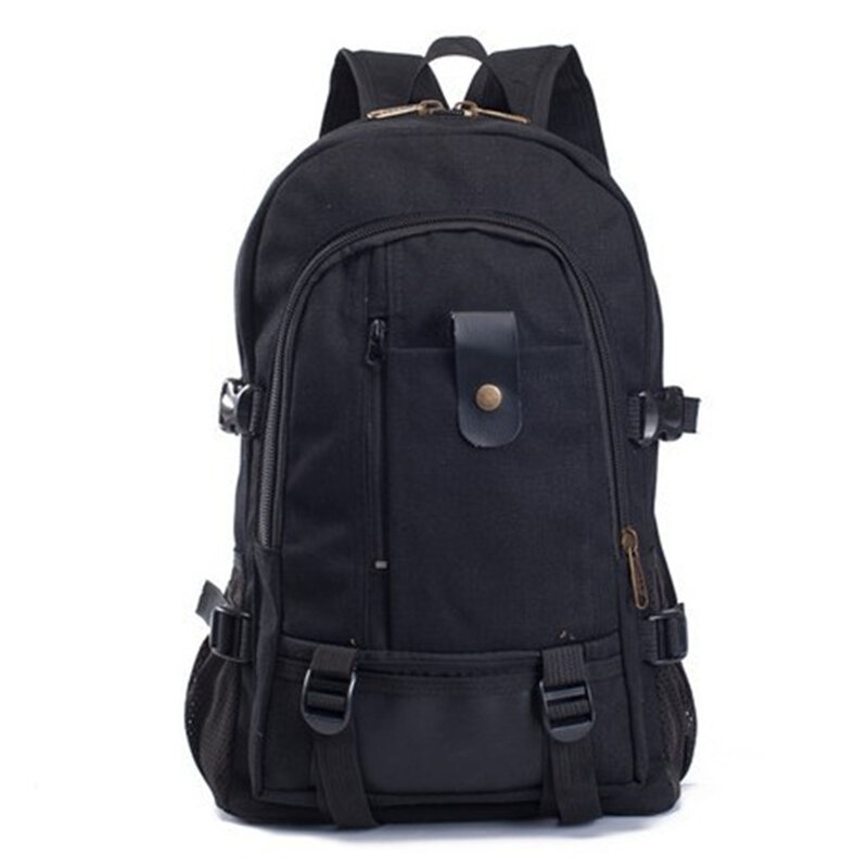 حقيبة ظهر قماشية بسيطة مخصصة مقاومة للاهتراء ، أنماط مختلفة ، سفر راسخ ، حقيبة مدرسية ، مجموعة أدوات مقاس 44x28x16cm