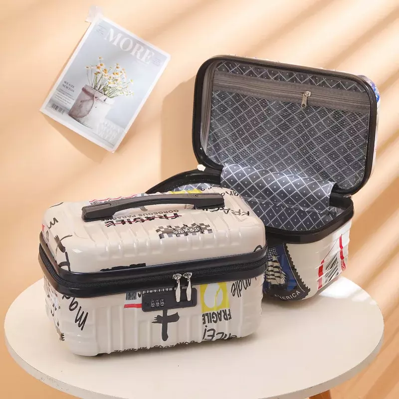 16IN 17IN 18IN Women's Portable Travel Travel Large Capacity Portable Waterproof Wash Bag Cosmetics Bag Storage Box Password