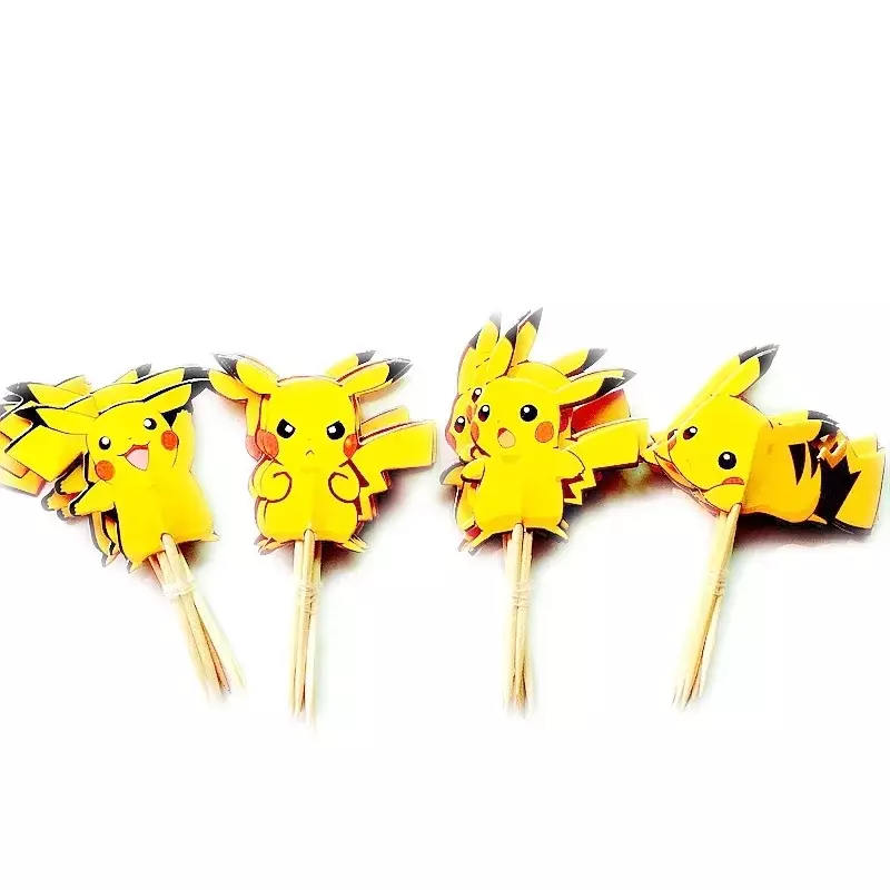 Kawaii Anime Pokémon Cake Topper Pikachu Charizard Figure Cake Insert Children's Happy Birthday Decoration Supply Toys Gift