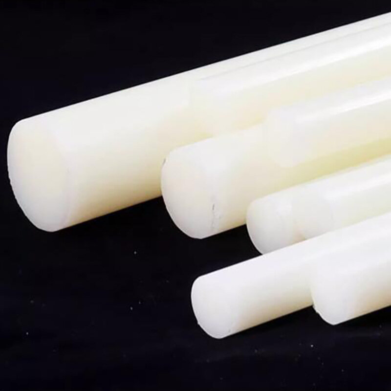 Barra redonda blanca de nailon, 4mm, 5mm, 6mm, 8mm, 10mm, 12mm, 15mm, 20mm, 25mm, 30mm, 35mm, 40mm, 45mm, 50mm, 55mm, 60mm, 65mm, 70mm 80mm 90mm 100mm