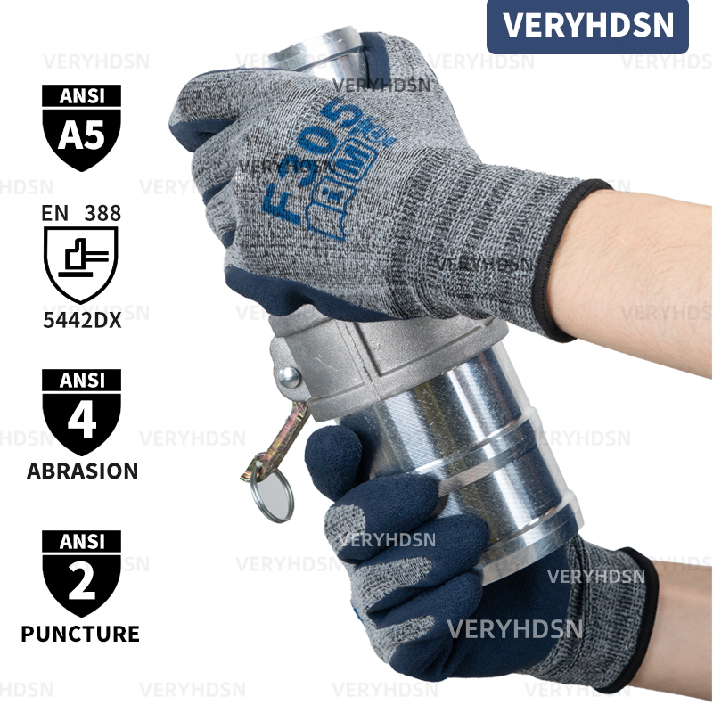 3 Paar Sicherheits arbeits handschuhe für Männer und Frauen mit hoher Geschicklichkeit, fester, rutsch fester, schnitt fester Nitril schaum