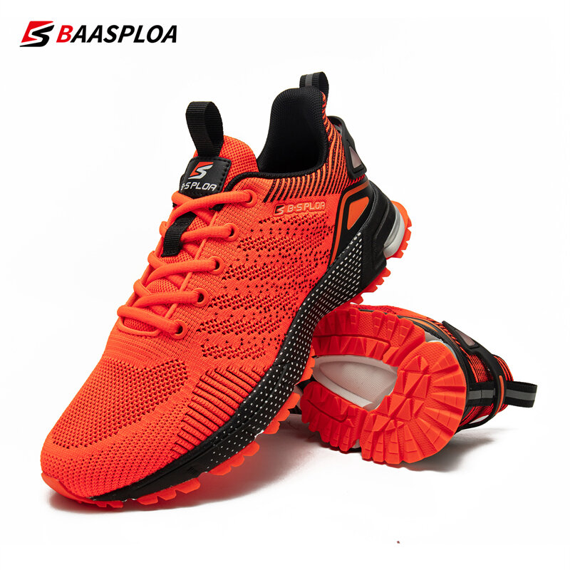 Baasploa-Zapatillas de correr profesionales para hombre, zapatos de entrenamiento transpirables, ligeras, antideslizantes, para pista de tenis, para caminar