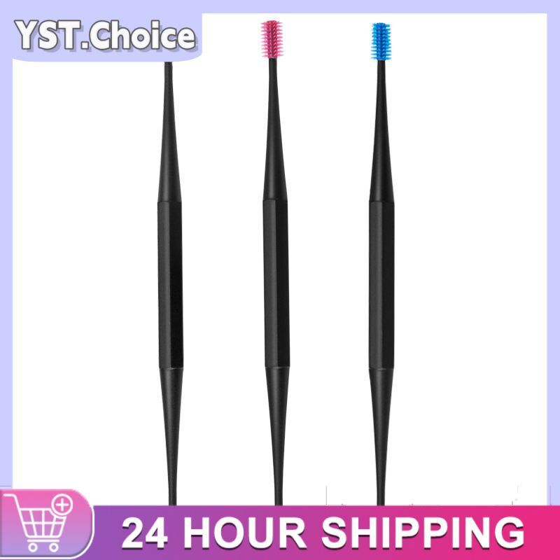 Soft Silicone Ear Pick Double-ended Earpick Ear Wax Curette Spiral Design Remover Ear Cleaner Spoon Spiral Ear Clean Tool