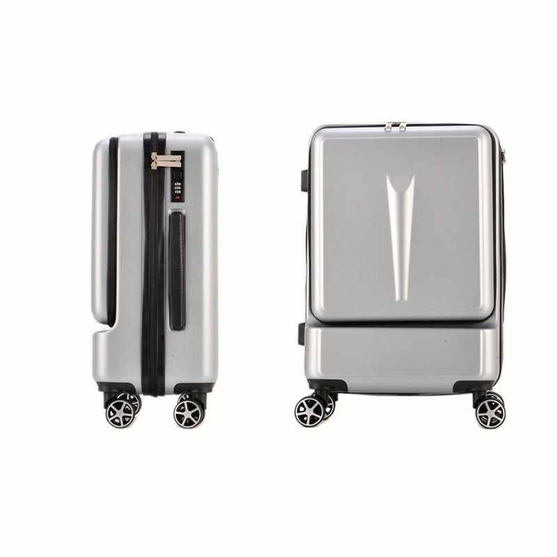 New Front Opening Luggage Bussiness Travel Suitcase with Wheels  20'' Inch Travel Bag Boarding Suitcase Password Trolley Case