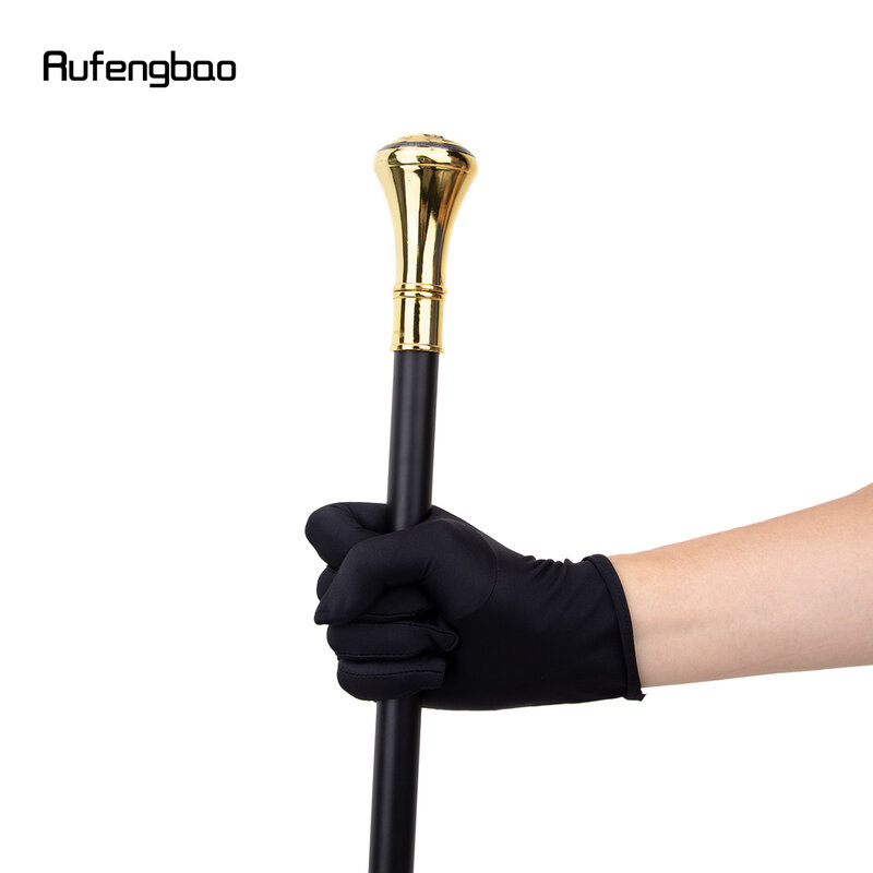 Golden Black Russian Double-Headed Eagle Totem  Single Joint Walking Stick Cospaly Party Fashionable Cane Halloween Crosier 93cm
