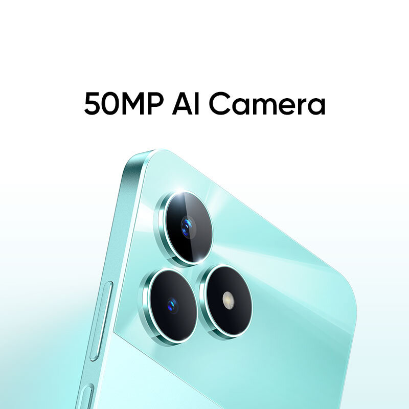 Câmera AI Realme-C51 50MP, Carga SuperVOOC de 33W, Tela 6,74 "90Hz, Bateria 5000mAh, Poderoso Processador Octa-Core, Versão Russa