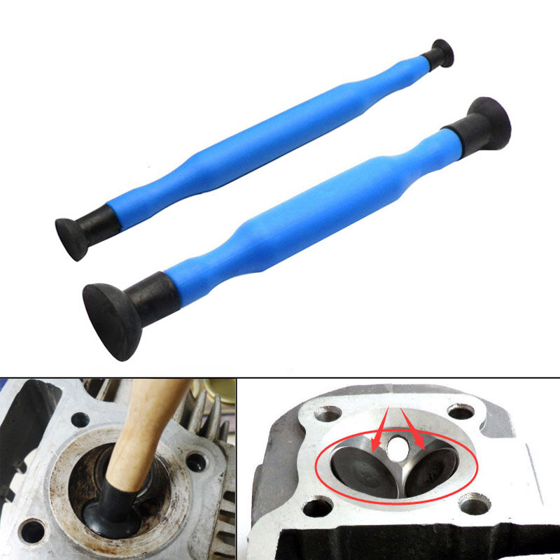 2 Stuks Klep Lappen Sticks Plastic Grip Met Zuignap Voor Auto Motorfiets Cilinder Motor Kleppen Dust Slijpen Tool