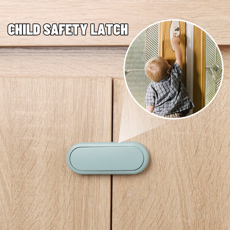 Child Safety Lock Cabinet Door Drawer Protective Locks Baby Anti Pinch Hand Safety Lock Multifunctional Buckle Protective Locks