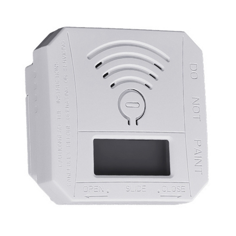 Monóxido de carbono Gás Monitor Alarme, Detector de CO, Display Digital LCD, Aviso sonoro, Pacote 2