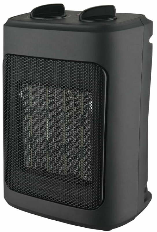 Pelonis 1500W Ceramic Fan-Forced Electric Space Heater PSH10C2ABB Black