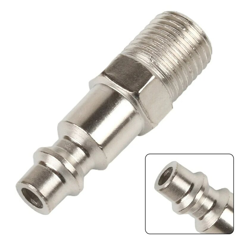 Parts Quick Adapters Grinders Quick Adapters Male Thread 215psi Air Hose Fittings BSP 1/4\" Iron Chrome Plated