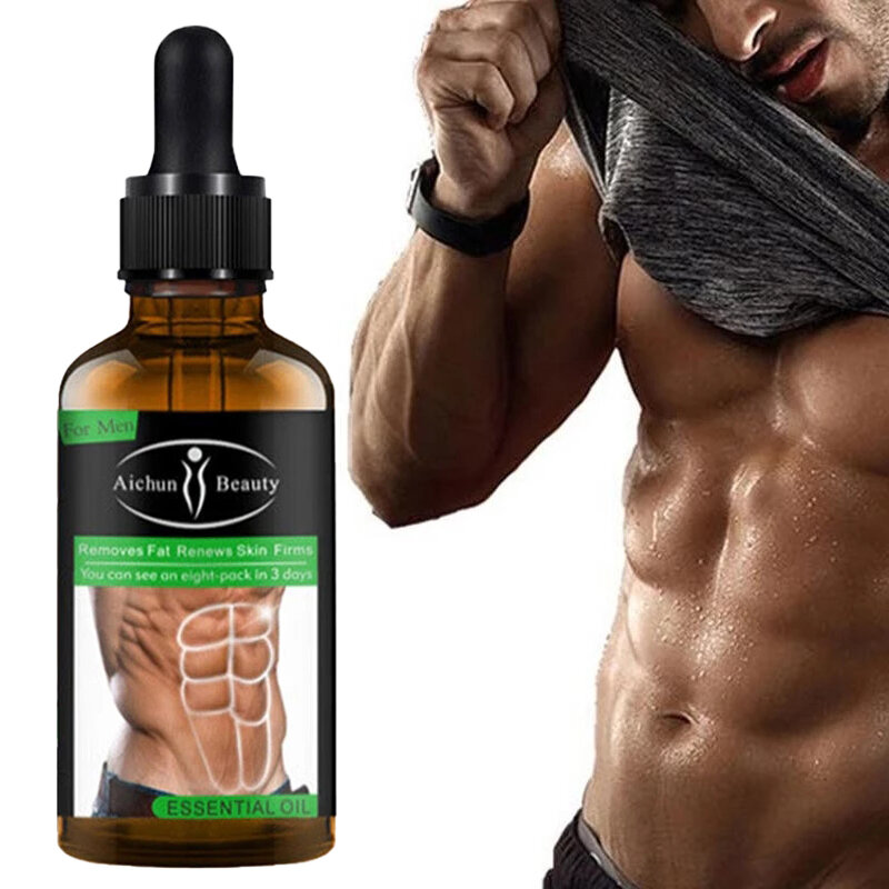 Abdominal Muscle Effectively Growth Essential Oil Contractile Fat Men Women Weight Loss 35 Days Shaping Firming Body Care 30ml