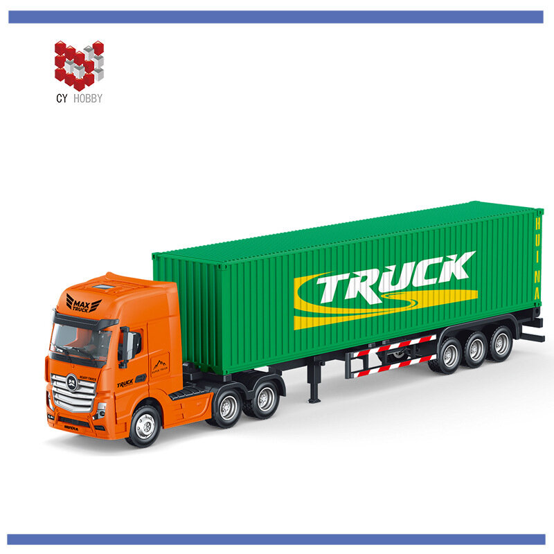 HUINA Container Truck Toy Heavy Transport Truck Model Simulation Detachable Front 1732